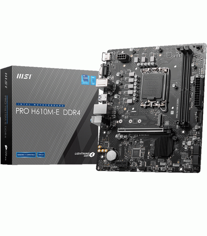 MSI PRO H610M-E DDR4 Motherboard