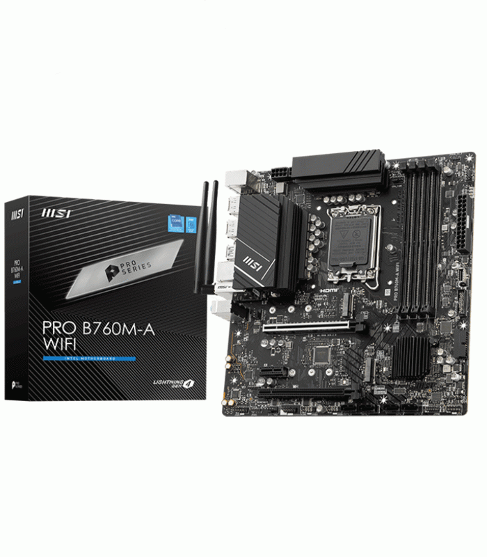 MSI PRO B760M-A Wifi Intel MATX DDR5 Motherboard