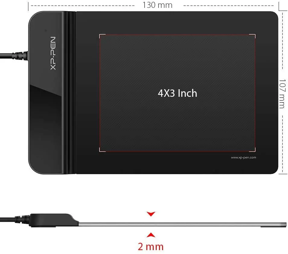 XP‑Pen Star G430S 4″×3″ Graphic Tablet